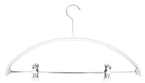 Gummibøjle hvid med klemmer - Pakket med 25 stk.