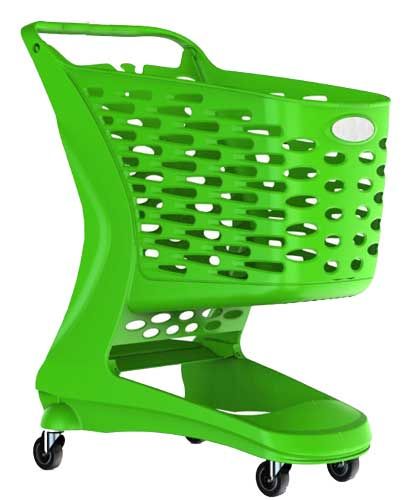 Grøn indkøbsvogn og kundevogn til billig pris - Online salg