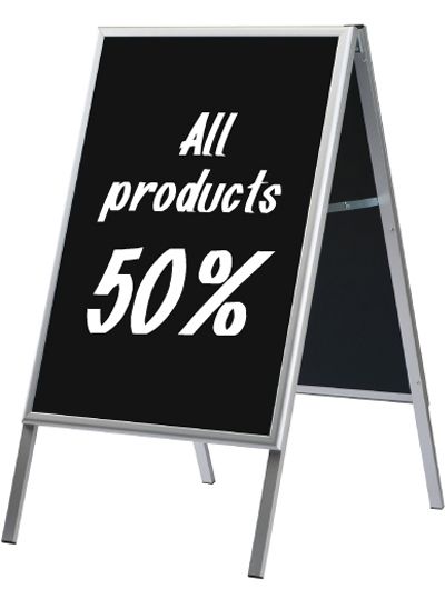 60 X 80 cm blackboard / tavle på a skilt med lav vægt