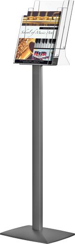 Holder til A4 brochure på flot alu designet stander